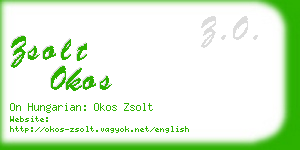zsolt okos business card